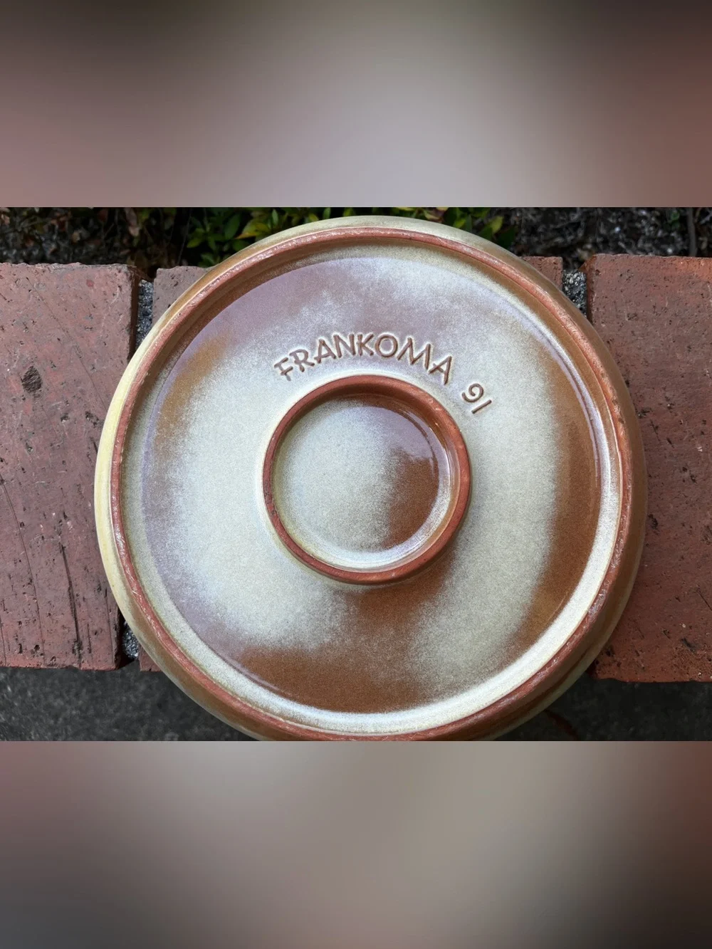 Vintage Frankoma Pottery 91 Round Pie Baking Dish 10